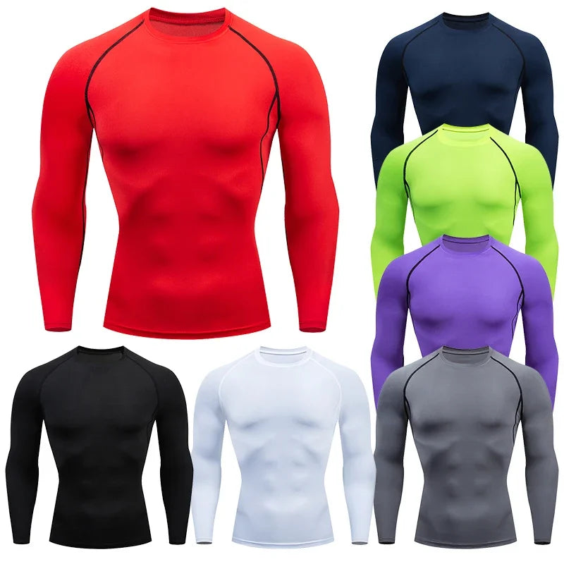 Mens Long Sleeve Compression Shirt