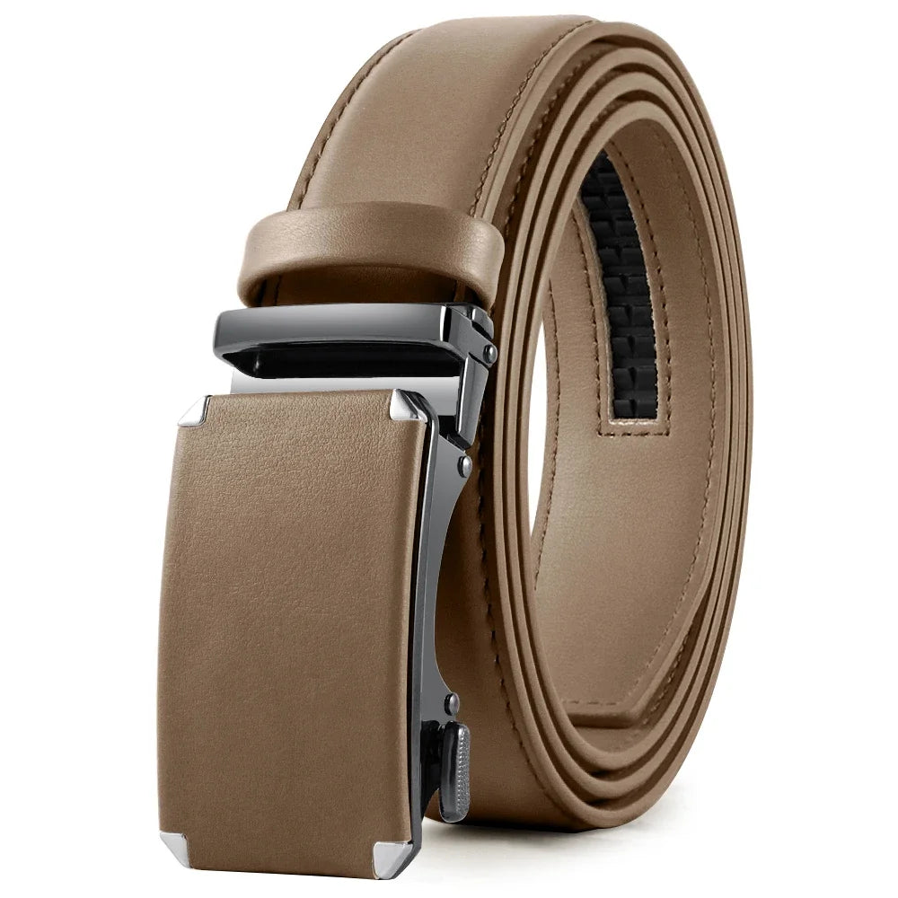 Mens Genuine Leather Ratchet Belt