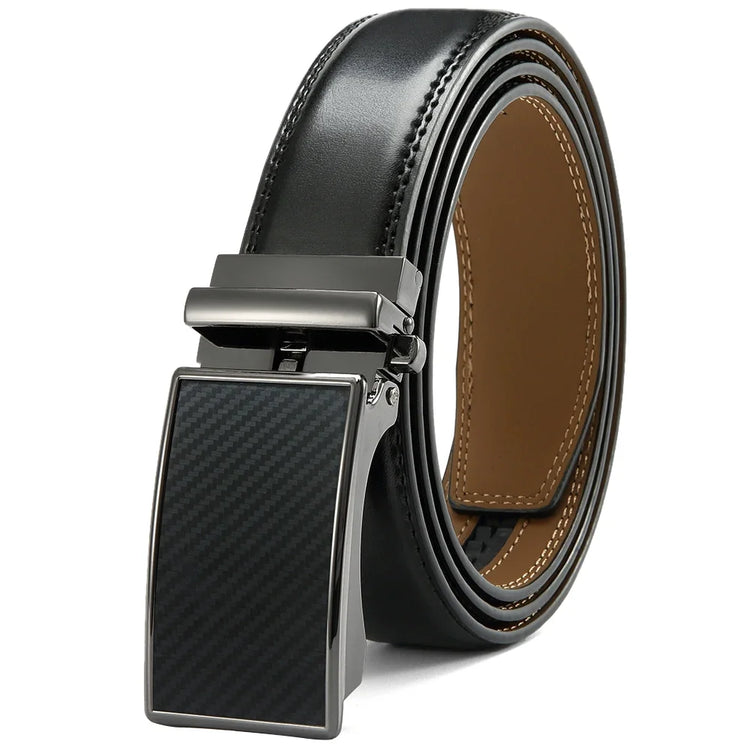 Mens Genuine Leather Ratchet Belt
