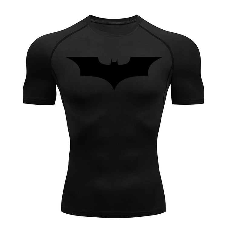 Mens Bat Print Compression Shirt