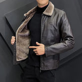 Winter Leather Work Jacket