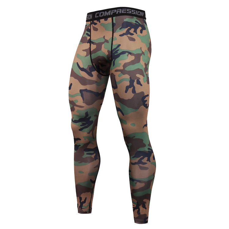 Mens Quick Dry Compression Running Tights