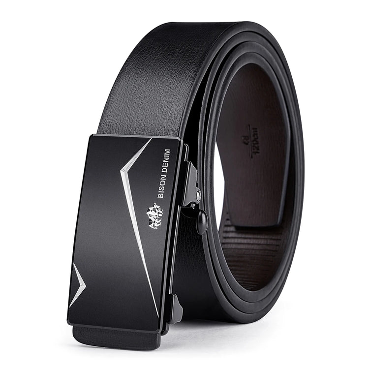 Mens Leather Ratchet Belt
