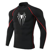 Mens Spider Print Compression Shirt