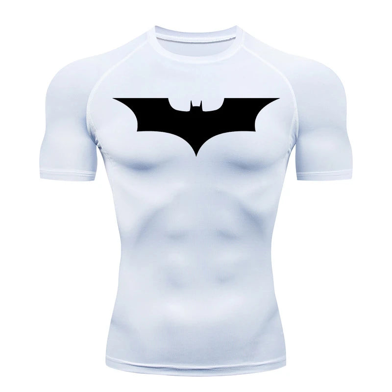 Mens Bat Print Compression Shirt