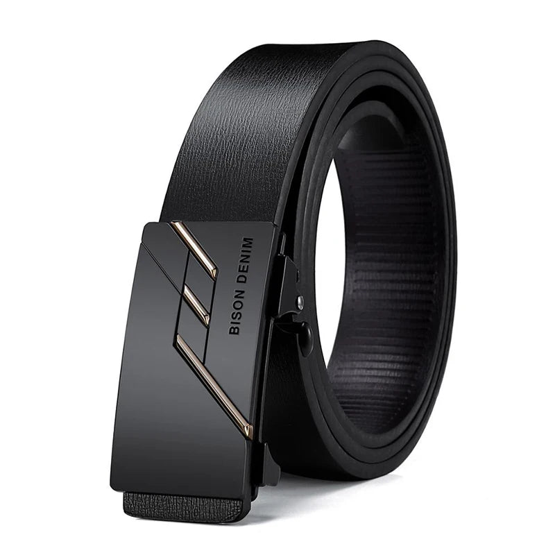 Mens Leather Ratchet Belt