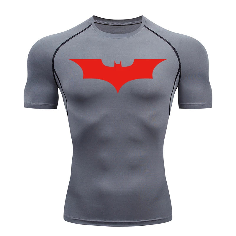Mens Bat Print Compression Shirt