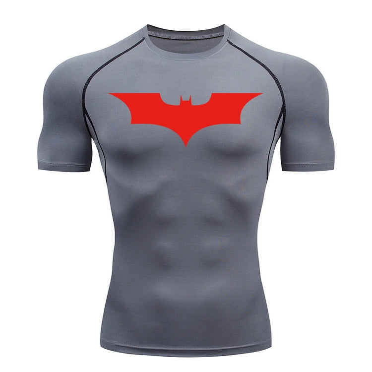 Mens Bat Print Compression Shirt