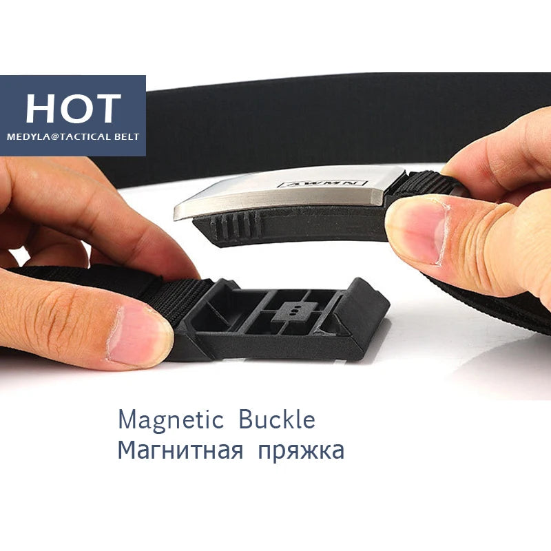 Unisex Magnetic Buckle Tactical Belt
