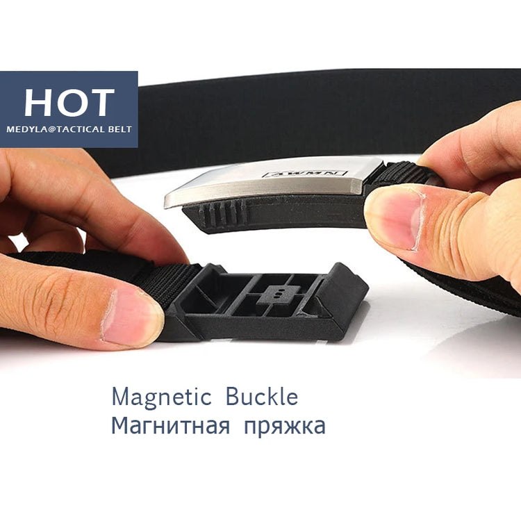 Unisex Magnetic Buckle Tactical Belt
