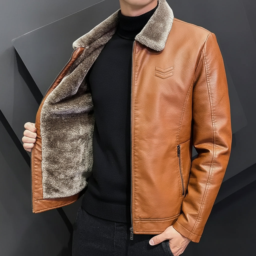 Winter Leather Work Jacket