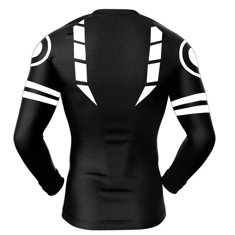 Mens Anime Compression Rash Guard