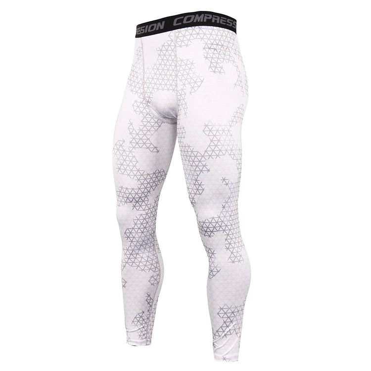 Mens Quick Dry Compression Running Tights