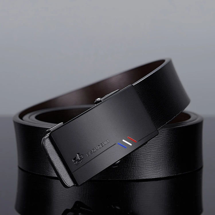 Mens Leather Ratchet Belt