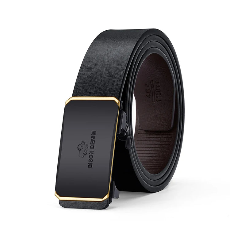 Mens Leather Ratchet Belt