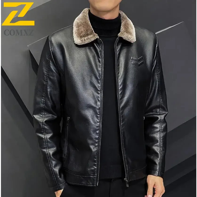 Winter Leather Work Jacket