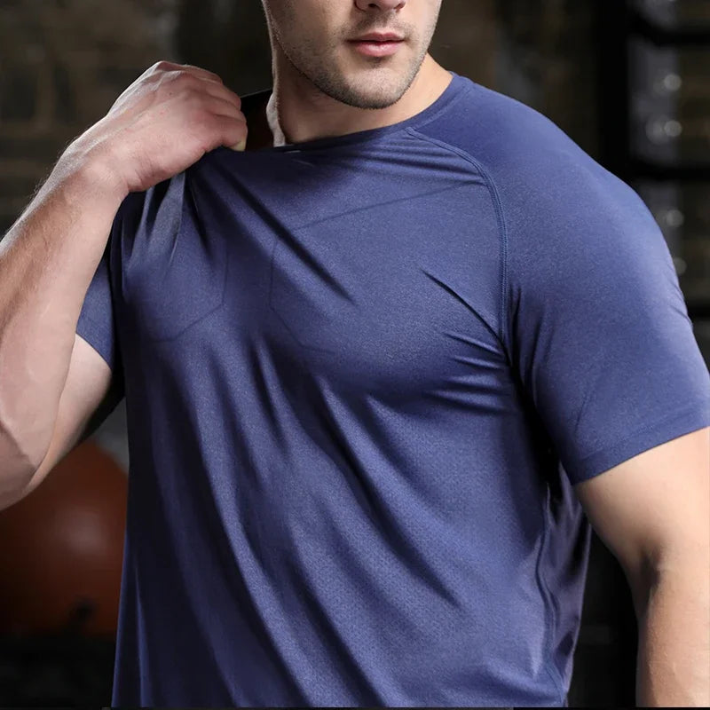Mens Breathable Running Training T Shirt