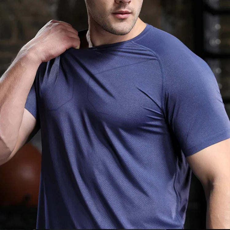 Mens Breathable Running Training T Shirt