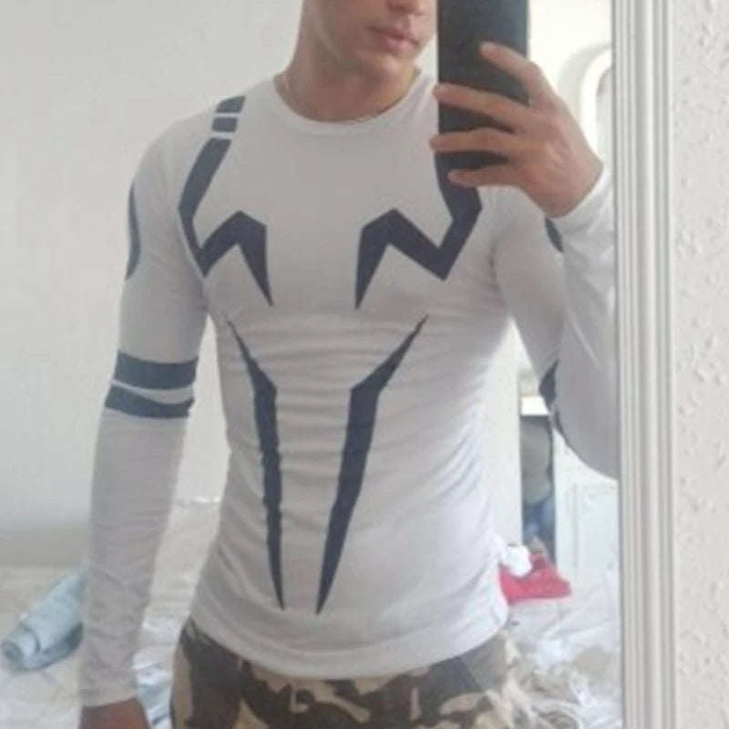 Mens Anime Compression Rash Guard