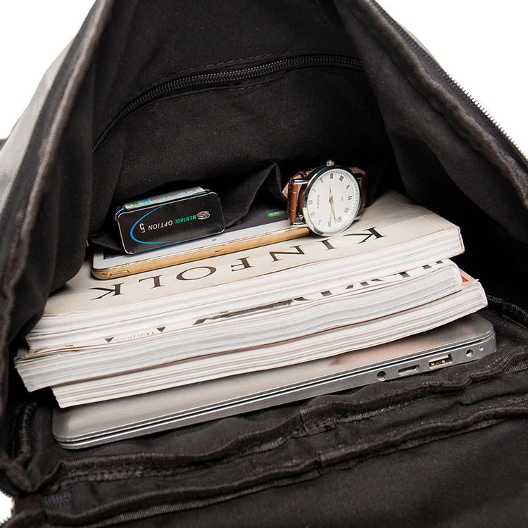 Large Capacity Leather Business Backpack