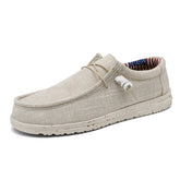 Mens Breathable Canvas Boat Shoes