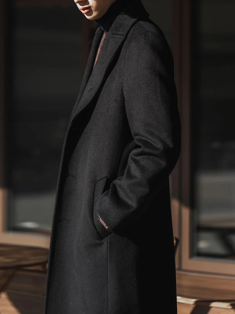 Wool Blend Trench Coat