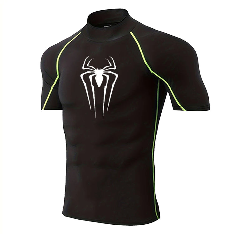 Mens Spider Print Compression Shirt