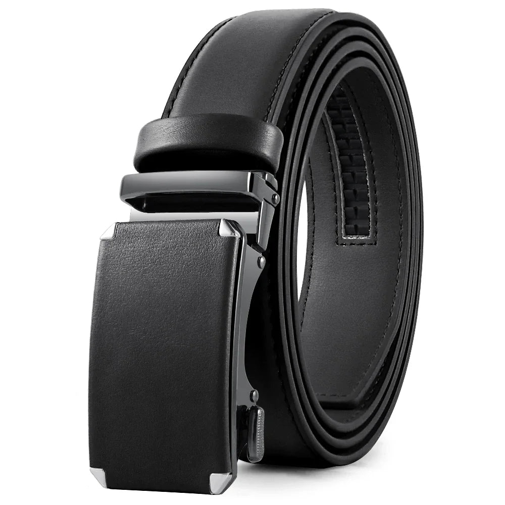 Mens Genuine Leather Ratchet Belt