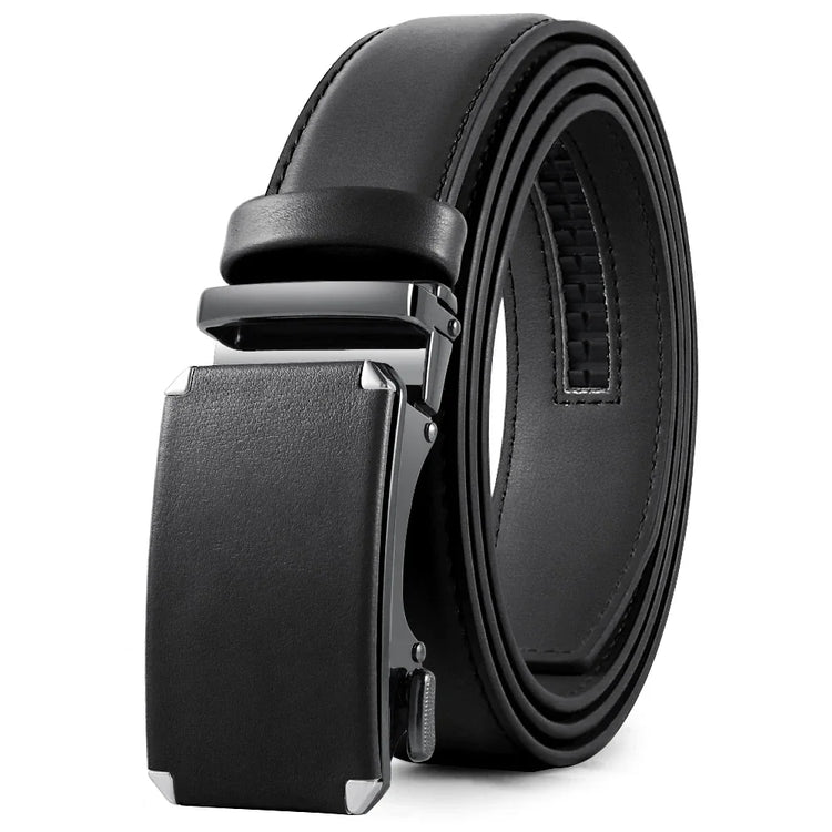 Mens Genuine Leather Ratchet Belt