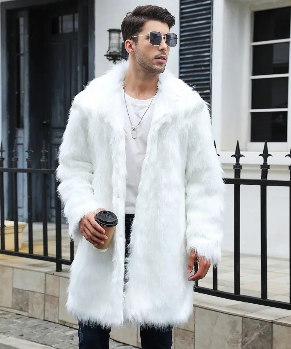 Faux Fur Long Jacket