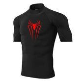 Mens Spider Print Compression Shirt