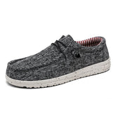 Mens Breathable Canvas Boat Shoes