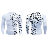 Mens Anime Compression Rash Guard