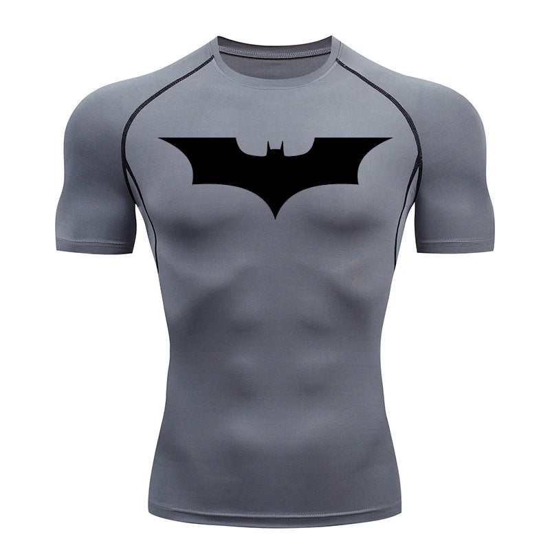 Mens Bat Print Compression Shirt