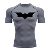 Mens Bat Print Compression Shirt