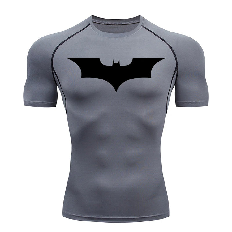 Mens Bat Print Compression Shirt