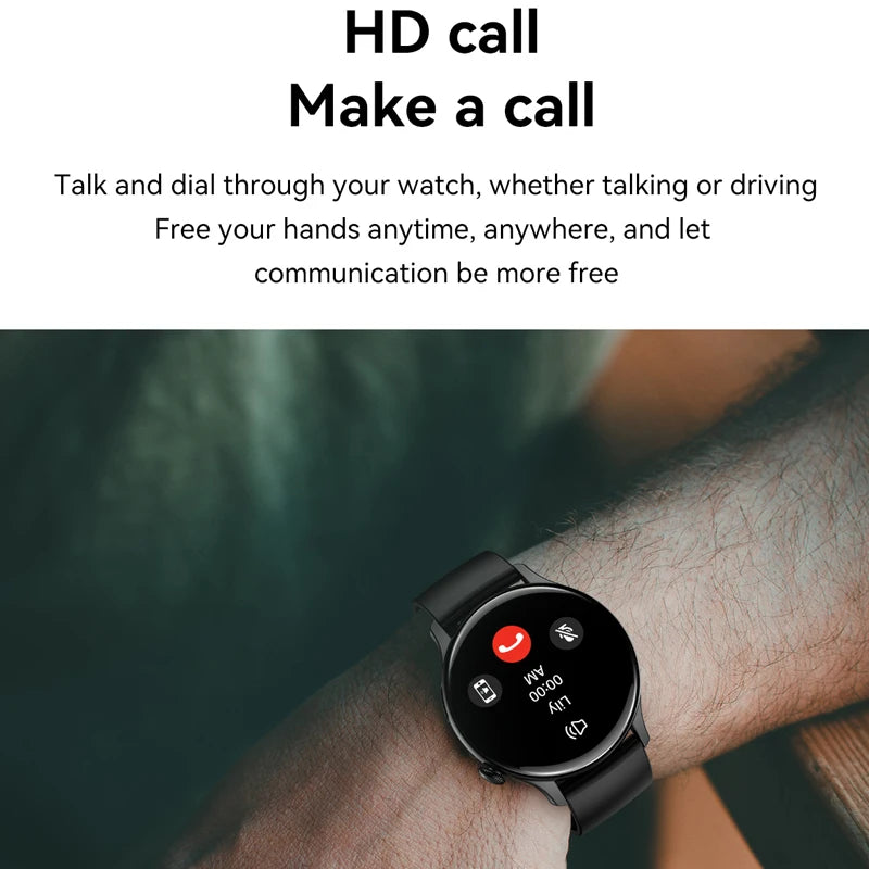 AMOLED NFC Smart Watch for Women - Bluetooth Call Health Monitor