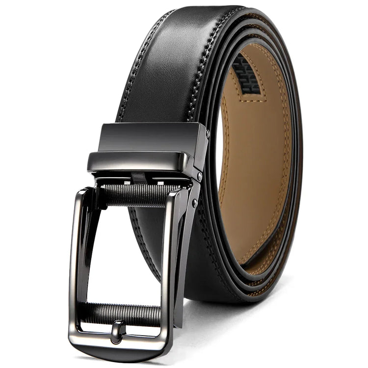 Mens Genuine Leather Ratchet Belt