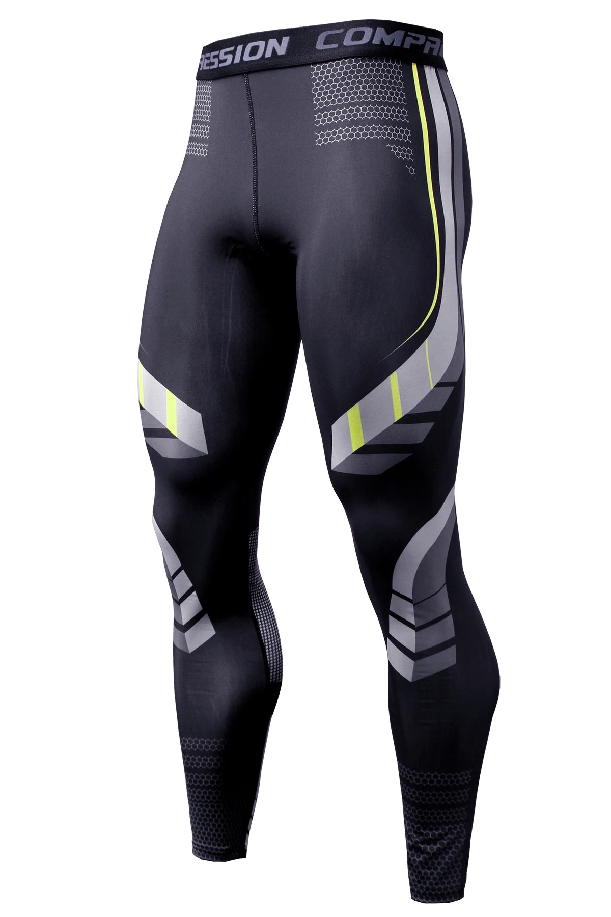 Mens Quick Dry Compression Running Tights