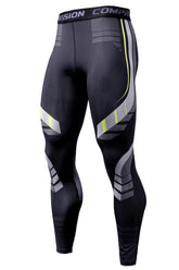 Mens Quick Dry Compression Running Tights
