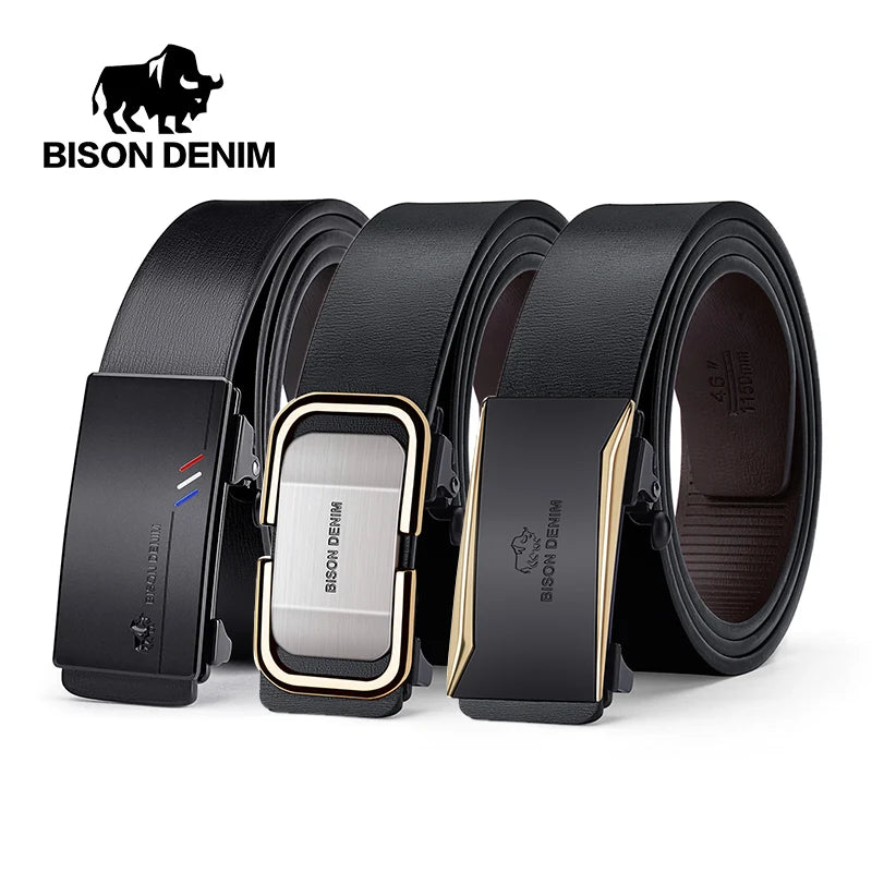 Mens Leather Ratchet Belt