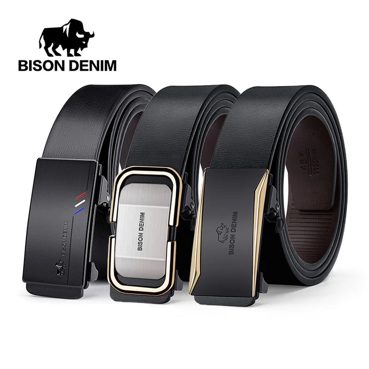 Mens Leather Ratchet Belt
