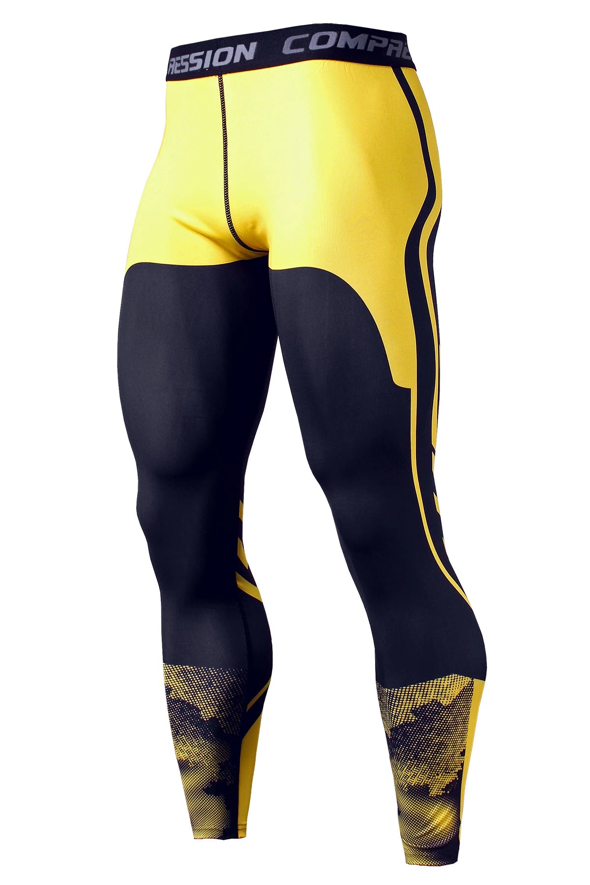 Mens Quick Dry Compression Running Tights