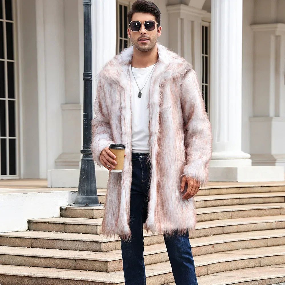 Faux Fur Long Jacket