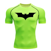 Mens Bat Print Compression Shirt