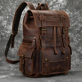 Genuine Leather Laptop Backpack 