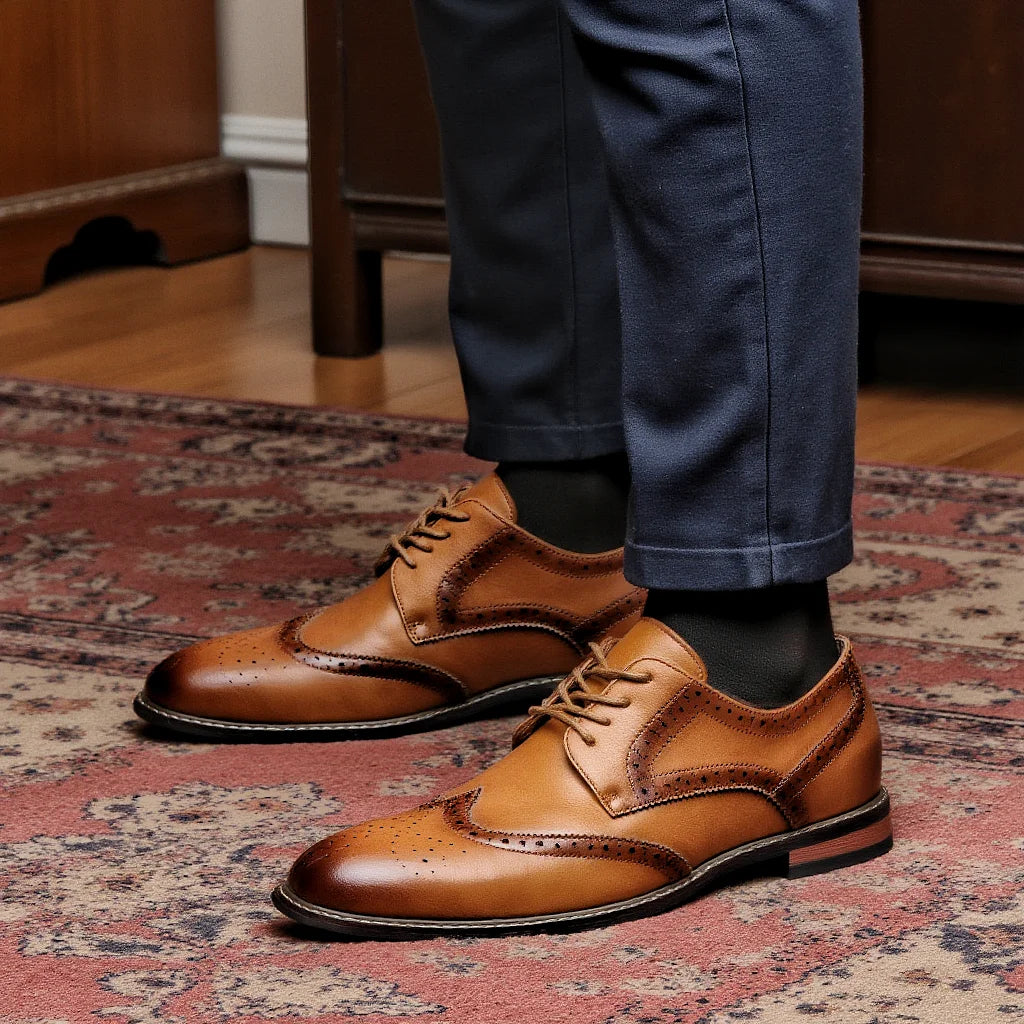 Mens Brogue Dress Shoes