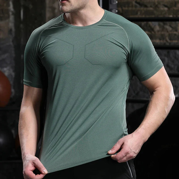 Mens Breathable Running Training T Shirt