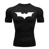 Mens Bat Print Compression Shirt