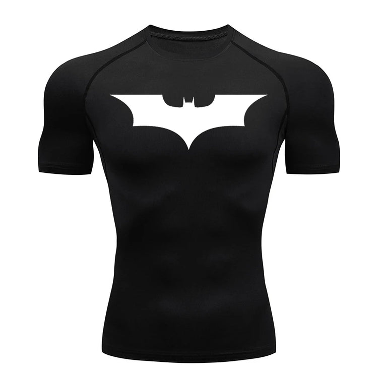 Mens Bat Print Compression Shirt